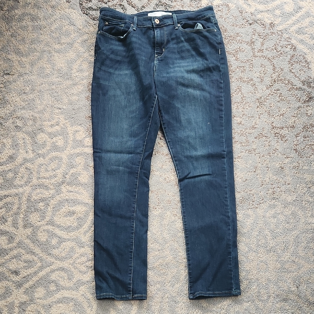 Levi Strauss Signature Mid Rise Slim Cut Jeans Blue 14